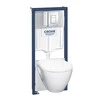 Potinkinis WC komplektas Grohe Serel 5in1 39468000 (unitazas, sėdynė, rėmas, tvirtinimai, mygtukas)