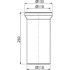Alcadrain Unitazo prijungimo vamzdis ALCAPLAST A91-250, 25 cm
