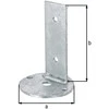 Universalus tvirtinimas-kampas/cinkuotas Ø100xL150mm