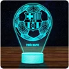 Upominki_Pl FC Barcelona 3D LED naktinė lempa su RGB vardo dovana Kalėdų gimtadienio proga
