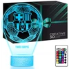 Upominki_Pl FC Barcelona 3D LED naktinė lempa su RGB vardo dovana Kalėdų gimtadienio proga