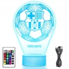 Upominki_Pl FC Barcelona 3D LED naktinė lempa su RGB vardo dovana Kalėdų gimtadienio proga