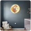 Upominki_Pl LAMPKA nocna LED dla dziecka Z IMIENIEM NA BATERIE 30cm prezent MIŚ KSIĘŻYC