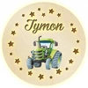 Upominki_Pl LAMPKA nocna LED dla dziecka Z IMIENIEM NA BATERIE 30cm prezent TRAKTOR