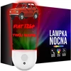 Upominki_Pl Lampka Nocna LED dla Dziecka auto Fiat 126p kontaktu gniazdka CZUJNIK