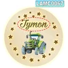 Upominki_Pl LAMPKA nocna LED dla dziecka Z IMIENIEM NA BATERIE 30cm prezent TRAKTOR