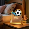 Upominki_Pl LED naktinė lempa FUTBOLO KAMŠČIAI Dovana vaiko gimtadieniui FUTBOLO ŽAIDĖJUI