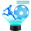 Upominki_Pl LED NAKTINIS LEMPAS Futbolo segtukai 3D + NUOTOLINIO PULTAS, dovana vaikui GIMTADIENIO