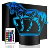 Upominki_Pl Naktinė lempa KOŃ KONIK Jeździectwo 3D LED + Pultas prezent MIKOŁAJKI święta