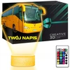 Upominki_Pl Naktinė lempa LED 3D AUTOBUS AUTOKAR DLA KIEROWCY prezent dziecka URODZINY