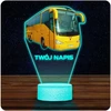Upominki_Pl Naktinė lempa LED 3D AUTOBUS AUTOKAR DLA KIEROWCY prezent dziecka URODZINY