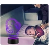 Upominki_Pl Naktinė lempa LED Ausinės MUZYKA 3D + Pultas prezent URODZINY statuetka