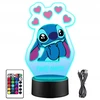 Upominki_Pl Naktinė lempa LED Bajka Lilo i Stich 3D + Pultas prezent dziecka URODZINY