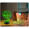 Upominki_Pl Naktinė lempa LED BRAMKARZ PIŁKA NOŻNA 3D + Pultas prezent URODZINY statuetka