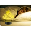 Upominki_Pl Naktinė lempa LED QUAD QUADY 3D + Pultas prezent URODZINY statuetka