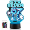 Upominki_Pl Naktinė lempa LED SIX SEVEN BRAINROT 67 + Pultas prezent dziecka URODZINY