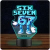 Upominki_Pl Naktinė lempa LED SIX SEVEN BRAINROT 67 + Pultas prezent dziecka URODZINY