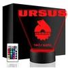 Upominki_Pl Naktinė lempa LED URSUS CIĄGNIK 3D + Pultas prezent URODZINY statuetka