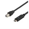 USB 2.0 kabelis, CM tipas - BM tipas, 1m, juodas DELTACO / USBC-1014