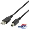 USB-B 2.0 kabelis DELTACO tinkamas spausdintuvams, 2m juodas / USB-218S-K / R00140005