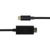 USB-C - HDMI kabelis DELTACO 1m, 4K@60Hz, juodas / USBC-HDMI-1010