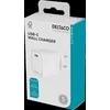 USB-C sieninis įkroviklis DELTACO, 1x USB-C PD, 20 W, baltas / USBC-AC152 / 1903151