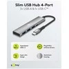 „Goobay Slim“ 4 prievadų USB šakotuvas, USB-C į USB-C/USB-A, 5 Gb/s | 76562