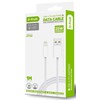 USB kabelis D-FRUIT DF106, USB-A - Lightning 1 m, baltos sp.