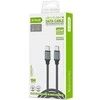 USB kabelis D-FRUIT DF440C, C-USB-C, 1 m, pilkos sp.