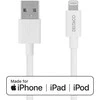 USB kabelis DELTACO su Lightning jungtimi, MFI sertifikuotas, 2.4A, 3 m, baltas / IPLH-403