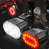 USB LED dviračio žibintų rinkinys priekiniam ir galiniam universaliam galingam žibintui