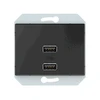 USB maitinimo lizdas QR1000, 2 vietų, 5V DC 3,4 A, antracitas