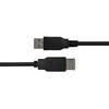 USB prailginimo kabelis DELTACO USB-A male - USB-A female, 1m, juodas / USB2-15S-K / R00140004