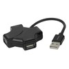 USB-A šakotuvas DELTACO, 480 Mbps, 4x USB-A, juodas / UH-737 / 1902569