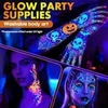 UV neoniniai fluorescenciniai veido žymekliai vaikams, žymeklis 10 vnt