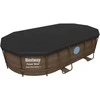 Uždangalas ovalo formos rėmo baseinui 427 x 250 x 100 cm Bestway 58425