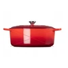 Uždenkite 35 cm Le Creuset raudoną ketaus keptuvę