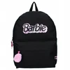 Vadobag Barbie Juodas Kuprinukas Vaikams su Pompom Pakabuku