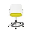 Home4You Vaikiška kėdė ROOKEE, 64x64xH76-93cm, spalva: geltona, rėmas: baltas plastikas