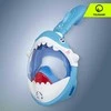 Vaikiška mėlyna nardymo kaukė „TSUNAMI SHARK“