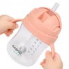 Vaikiškas buteliukas mokantis gerti, neišsiliejantis buteliukas su šiaudeliu Casno 240 ml 6m+