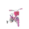 Vaikiškas dviratis BIMBO BIKE Girl Buterfly, 16 dydis, baltos/rausvos sp.