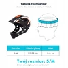 Vaikiškas šalmas Switch 2in1 Fullface LED MTB dviratis EN1078 geltonai mėlynas