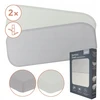 Vaikiškų paklodžių komplektas su guma Lionelo Bamboo Sheet Off Baltas Pilkas, 70x28 cm, 2 dalių
