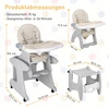 VAIKŲ MAITINIMO KĖDĖ 3IN1 SULANKSTAMAS PAdėklas + STALAS - 54x55x102 cm