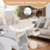 VAIKŲ MAITINIMO KĖDĖ 3IN1 SULANKSTAMAS PAdėklas + STALAS - 54x55x102 cm