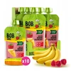 Vaisių putėsiai 100% vaisiai be pridėtinio cukraus BOB SNAIL Bananas Avietės 10x120 g