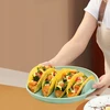 Vakarėlio taco laikiklio stovas talpina 4 tacos bet kokį virtuvės įrankį, neslystantį žalią