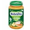 Vakarienė vaikams 9m+ Bobovita daržovės su kiaulienos nugarine ir kukuliais 190g