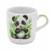 Vakarienės rinkinys vaikams 4 dalių porcelianinė puodelio lėkštė PANDA Bella Fiore
